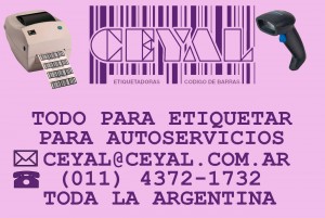 ETIQUETAS ADHESIVAS PARA LOCALES DE AUTOSERVICIO