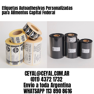 Etiquetas Autoadhesivas Personalizadas para Alimentos Capital Federal