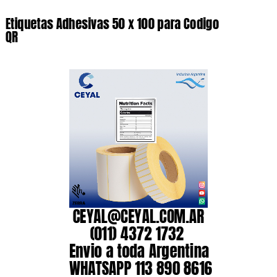 Etiquetas Adhesivas 50 x 100 para Codigo QR