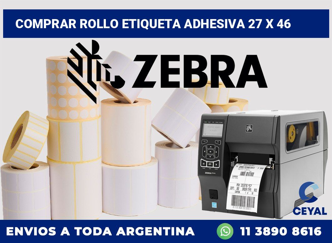 Comprar rollo etiqueta adhesiva 27 x 46