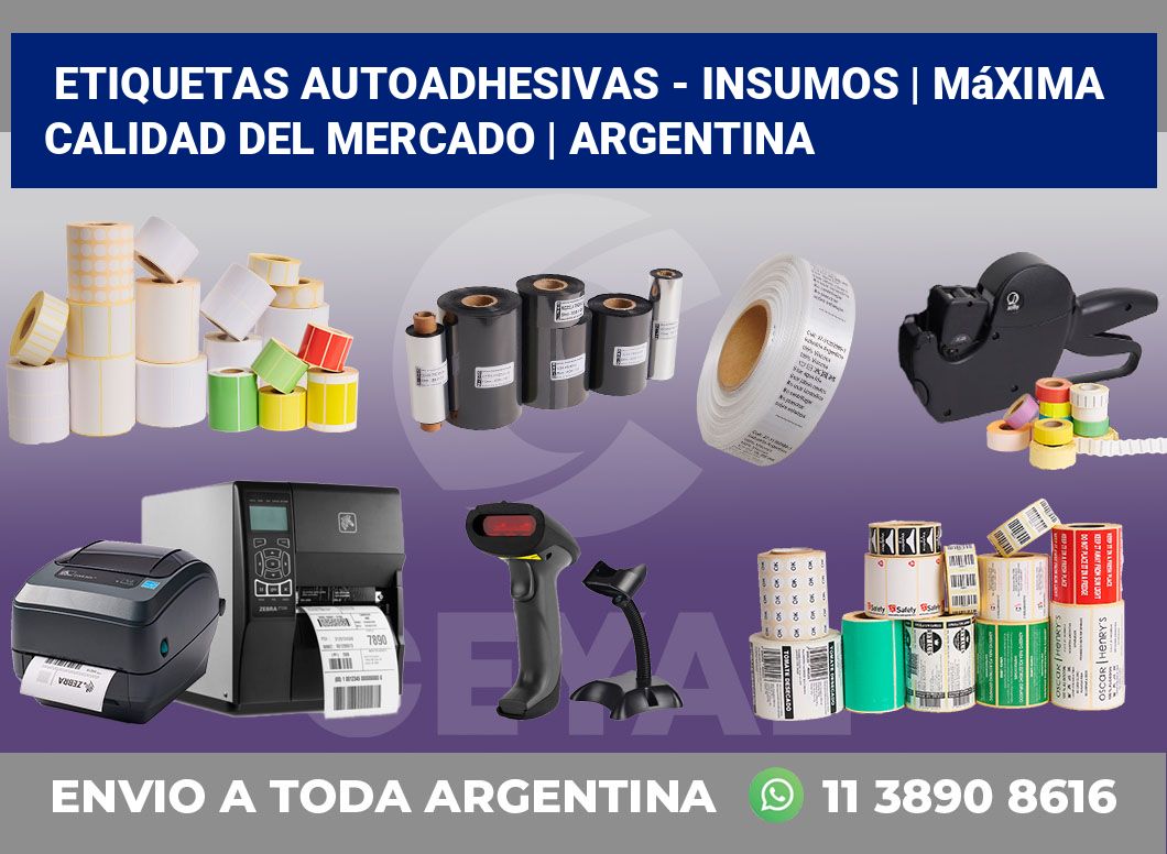 Etiquetas autoadhesivas – insumos | Máxima calidad del mercado | Argentina