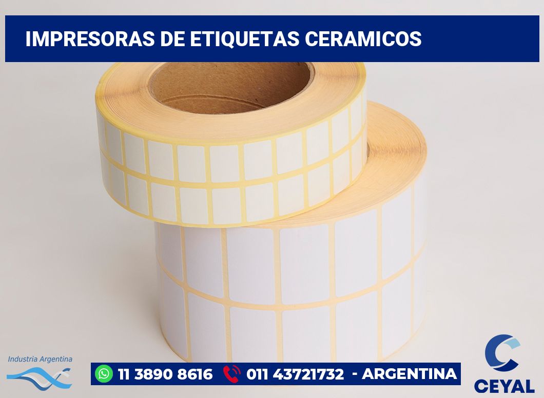 Impresoras de etiquetas Ceramicos