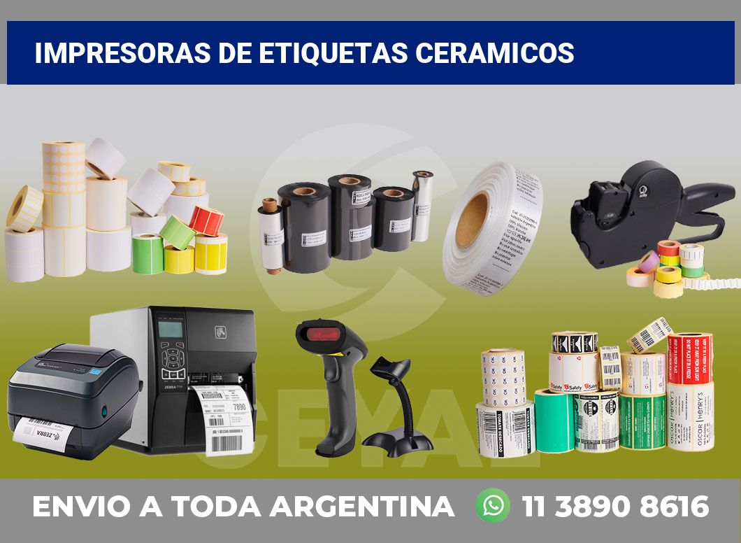 Impresoras de etiquetas Ceramicos