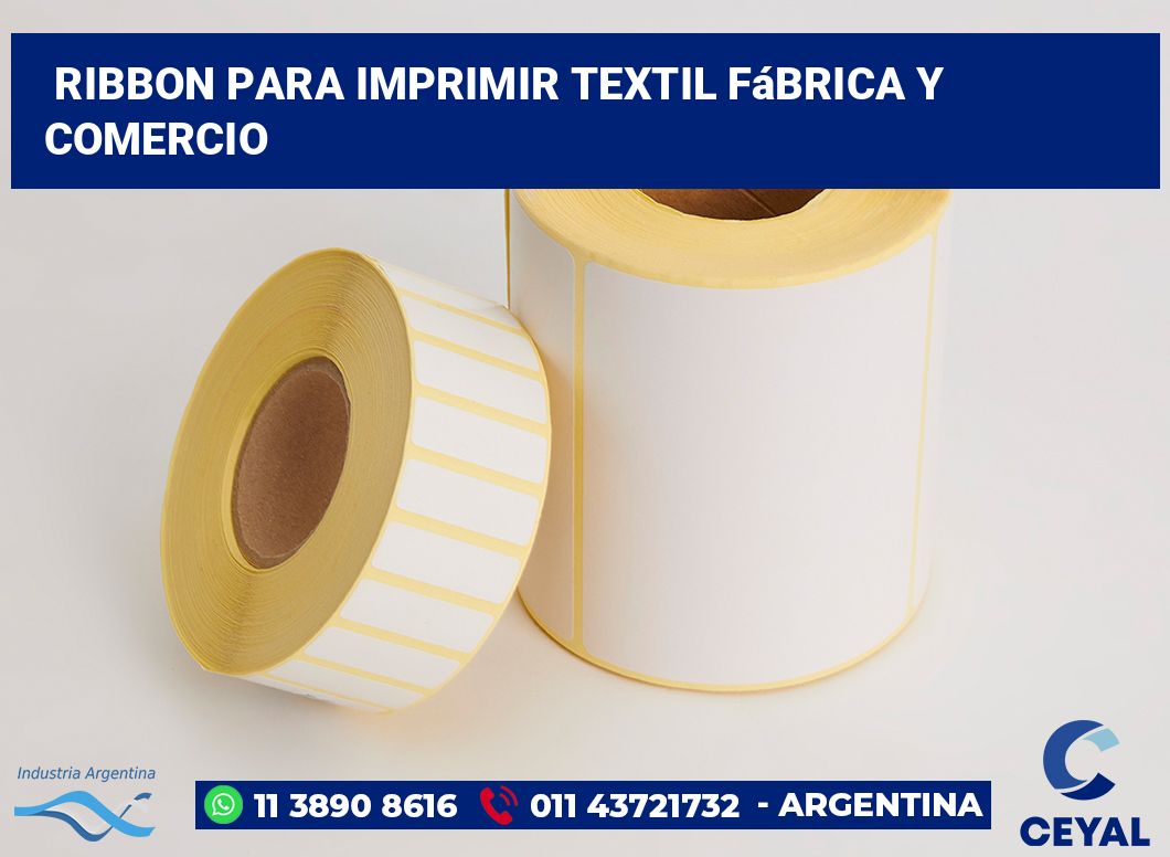 Ribbon para imprimir Textil fábrica y comercio