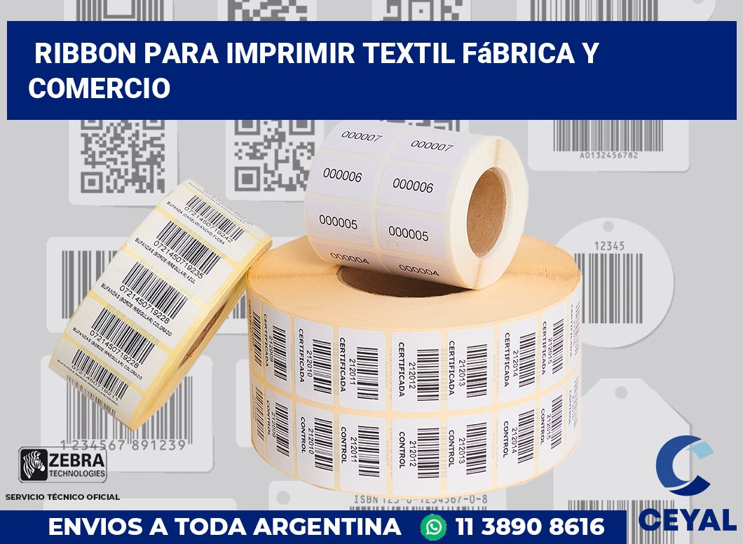 Ribbon para imprimir Textil fábrica y comercio