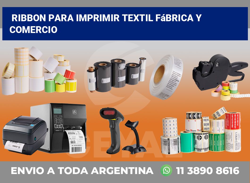 Ribbon para imprimir Textil fábrica y comercio