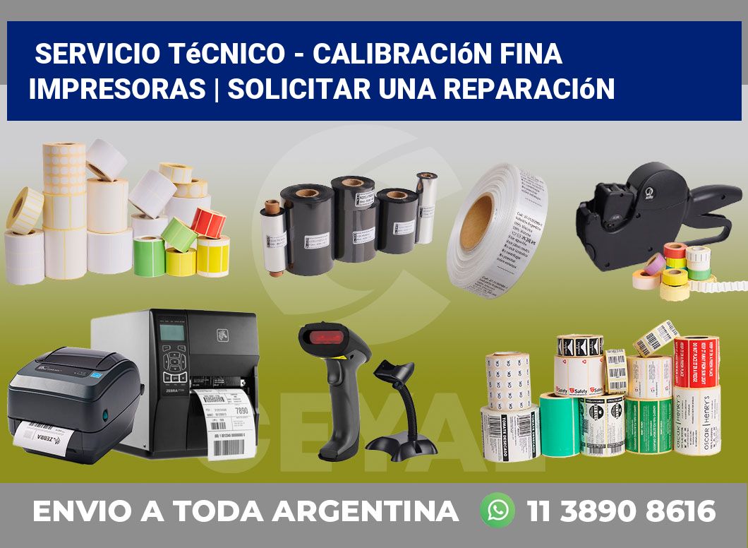 Servicio técnico – calibración fina impresoras | Solicitar una reparación