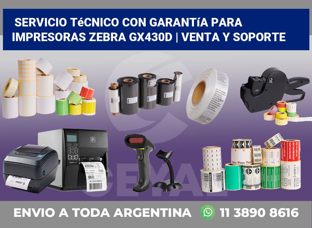 Servicio técnico con garantía para impresoras Zebra GX430d | Venta y soporte