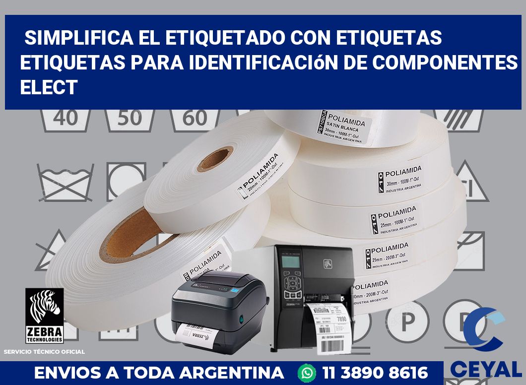 Simplifica el Etiquetado con Etiquetas Etiquetas para Identificación de Componentes Elect