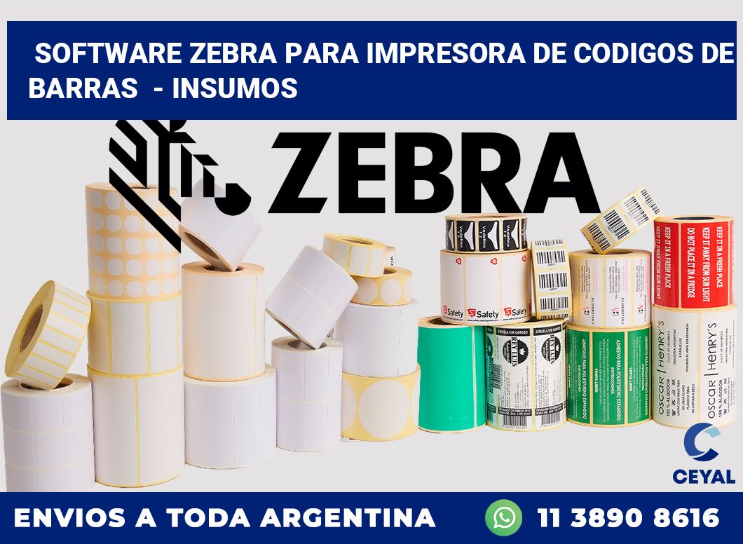 Software zebra para impresora de codigos de barras  – Insumos