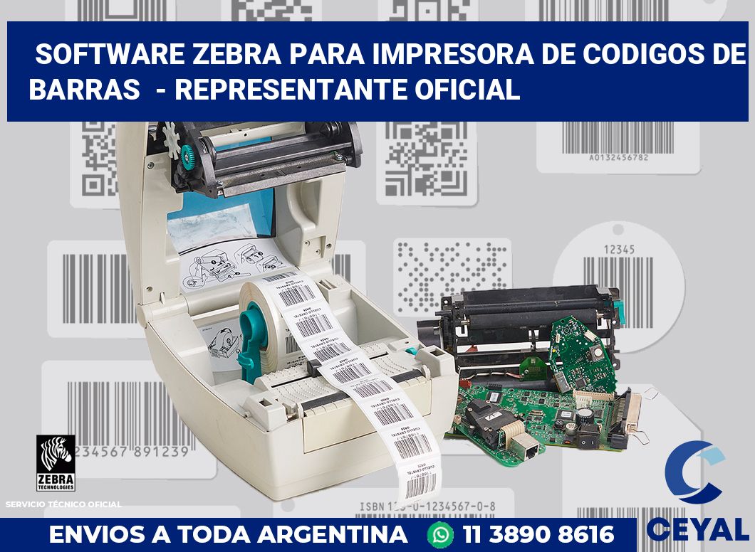 Software zebra para impresora de codigos de barras  - Representante oficial