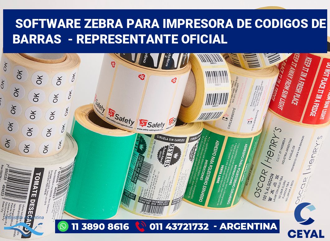 Software zebra para impresora de codigos de barras  - Representante oficial