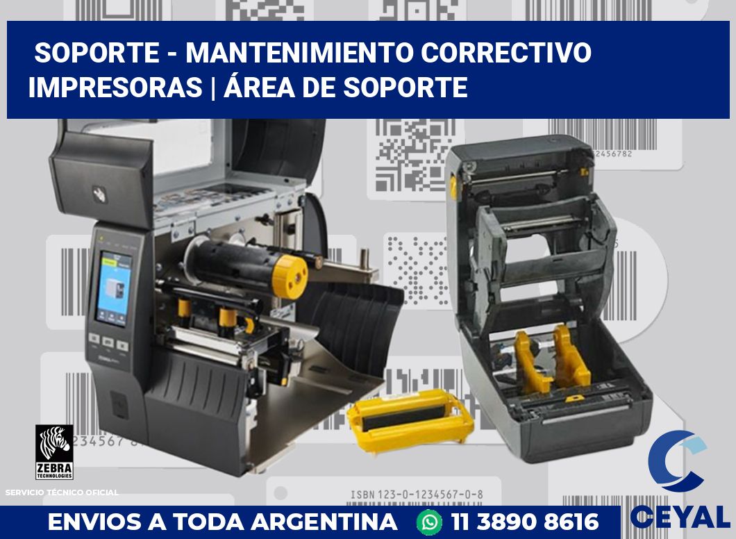 Soporte - Mantenimiento correctivo impresoras | Área de soporte