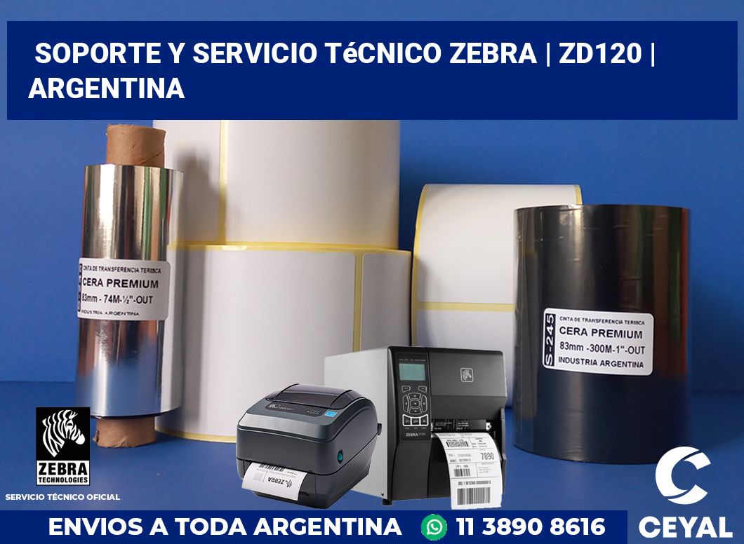 Soporte y servicio técnico Zebra | ZD120 | Argentina