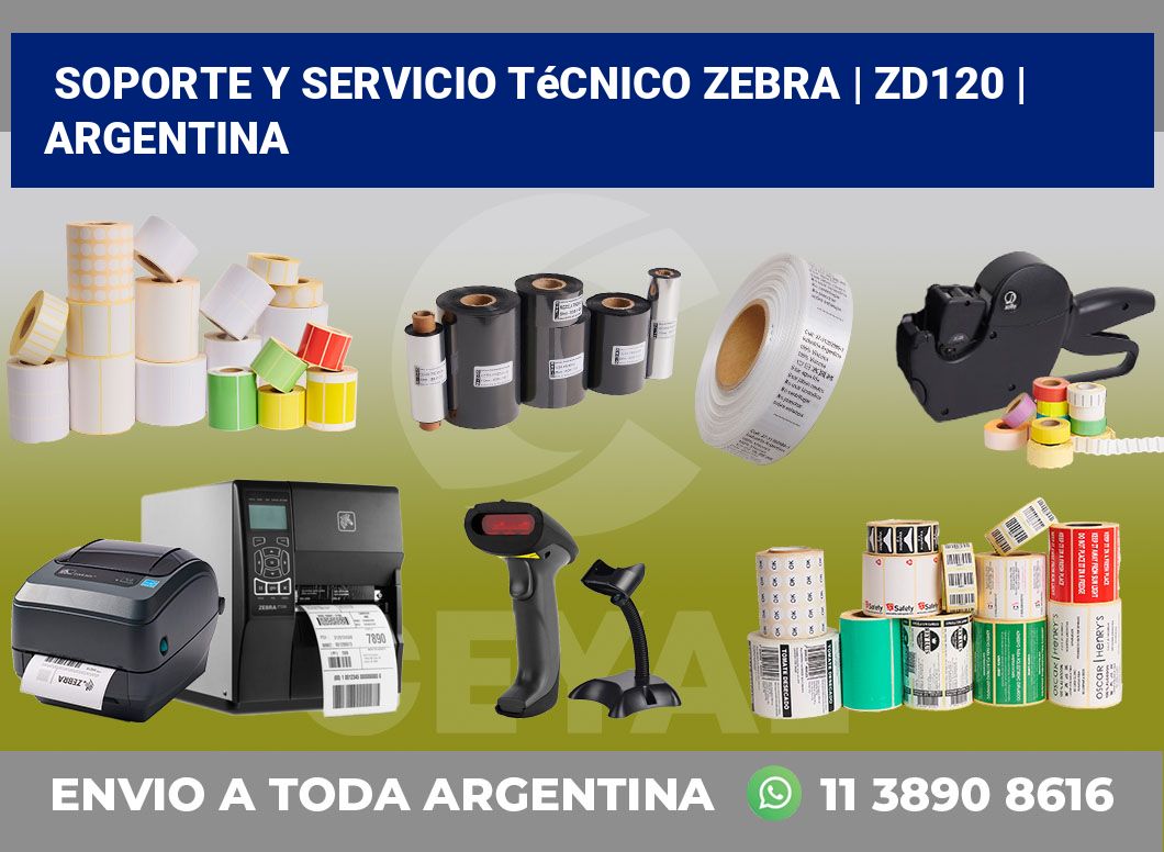 Soporte y servicio técnico Zebra | ZD120 | Argentina