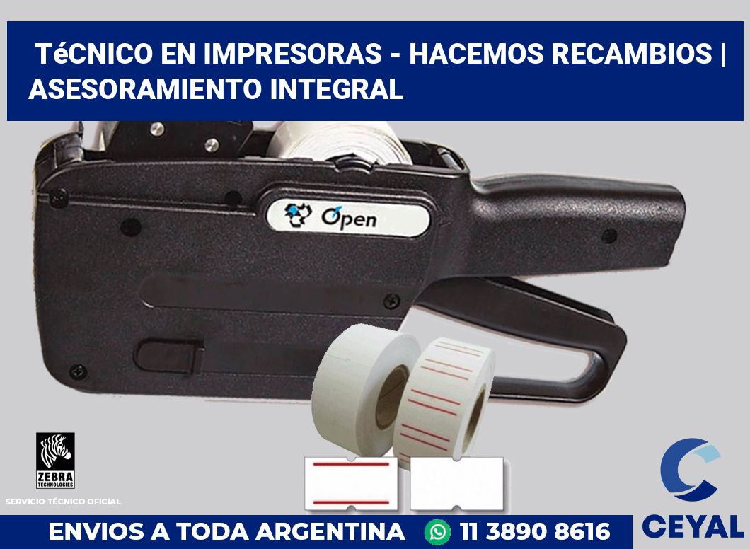 Técnico en impresoras - hacemos recambios | Asesoramiento integral