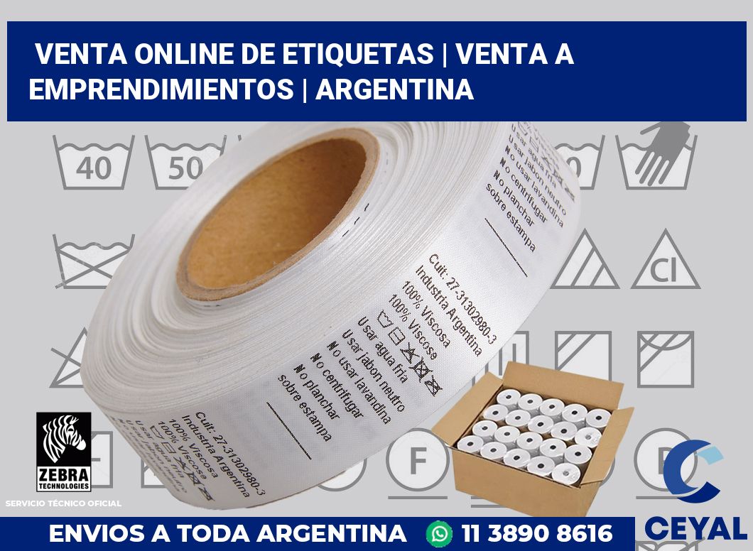 Venta online de etiquetas | Venta a emprendimientos | Argentina