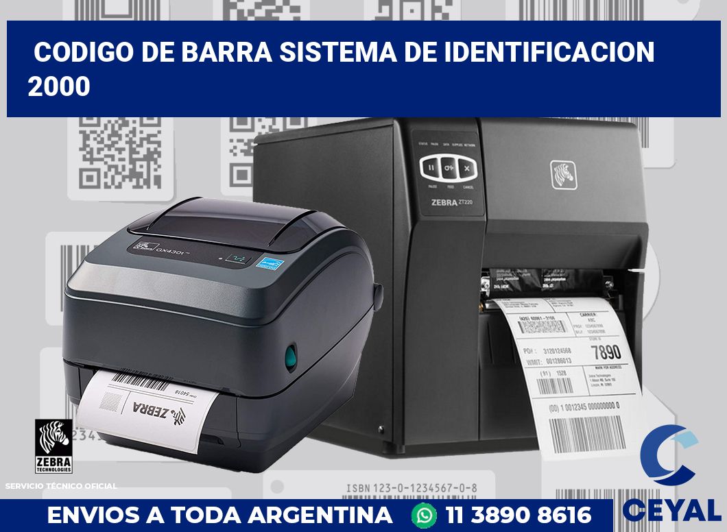 codigo de barra sistema de identificacion  2000