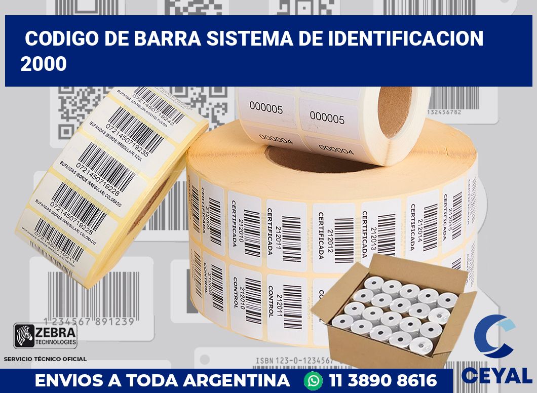 codigo de barra sistema de identificacion  2000