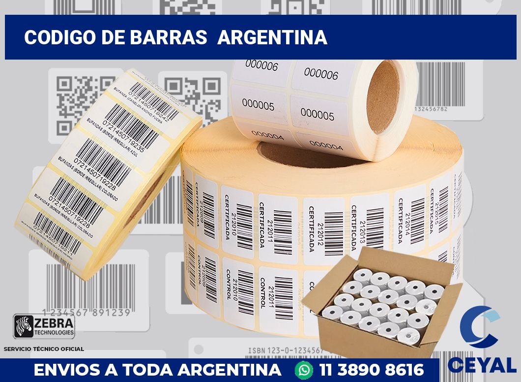 codigo de barras  argentina