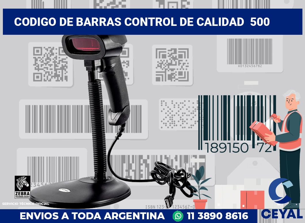 codigo de barras control de calidad  500