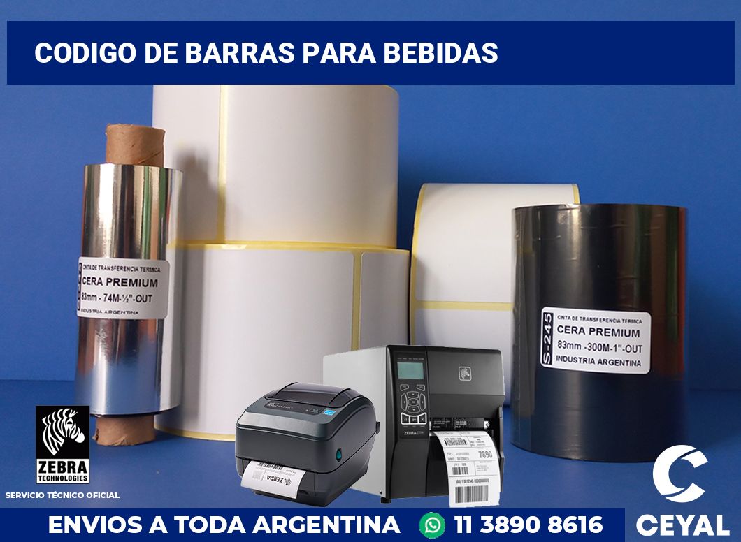 codigo de barras para bebidas