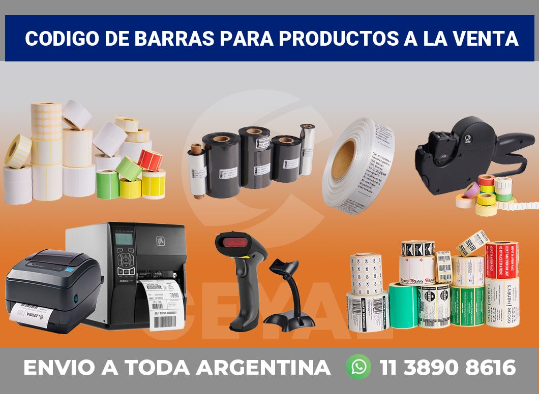 codigo de barras para productos a la venta