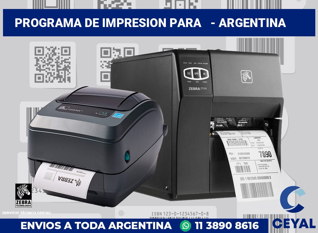 programa de impresion para   - Argentina