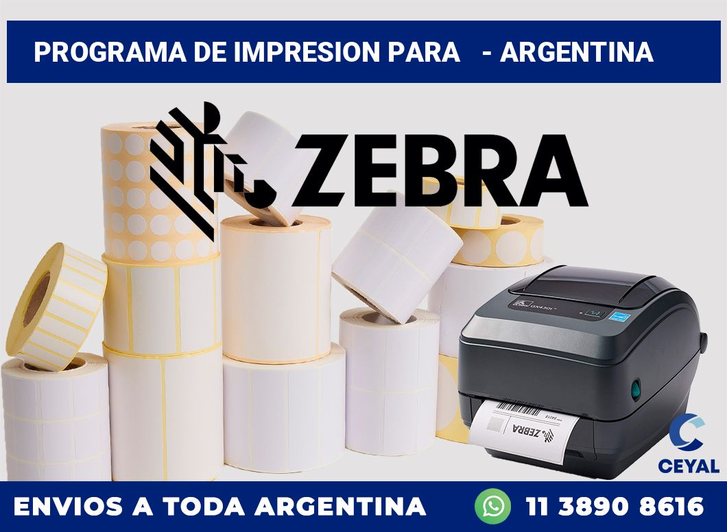 programa de impresion para   – Argentina