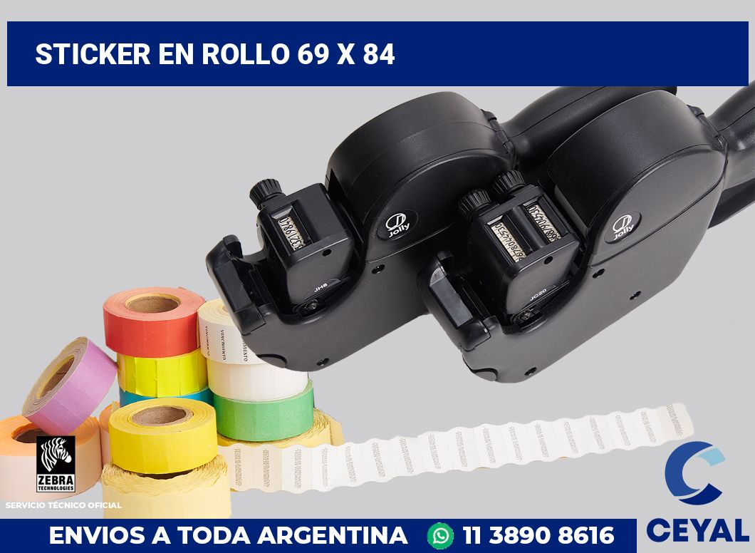 sticker en rollo 69 x 84