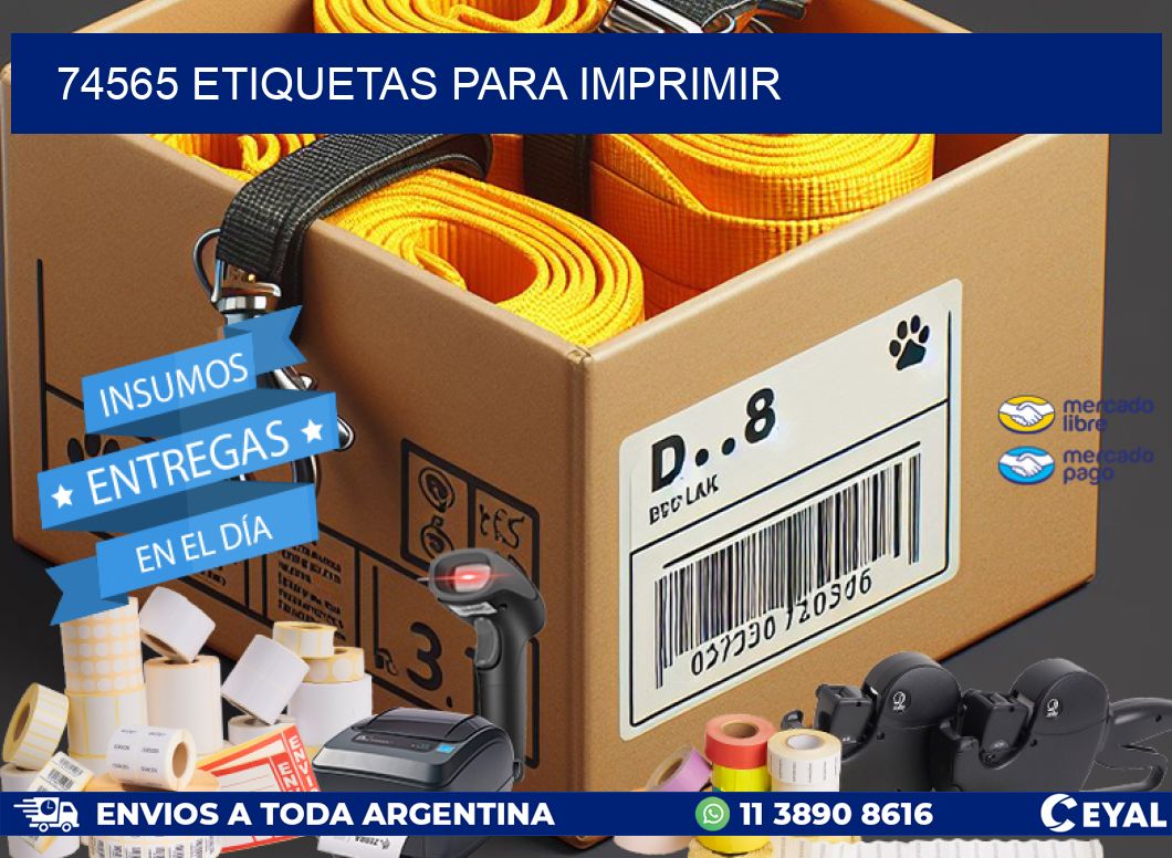 74565 etiquetas para imprimir