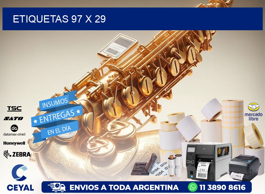 etiquetas 97 x 29