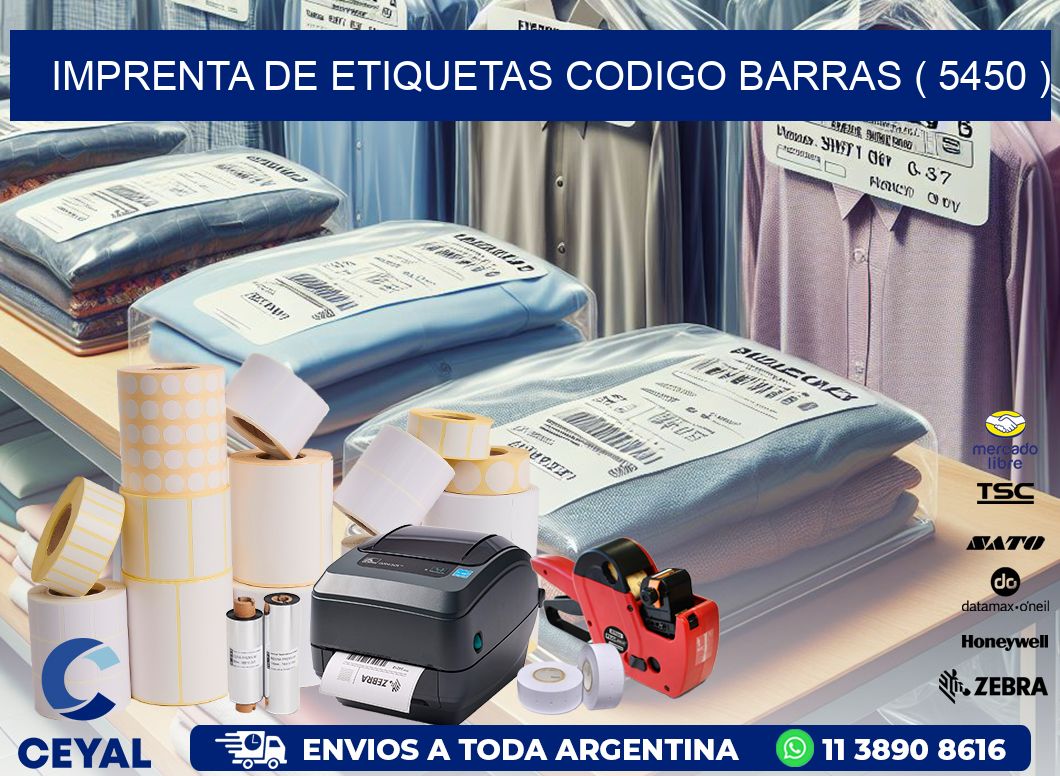 imprenta de etiquetas codigo barras ( 5450 )