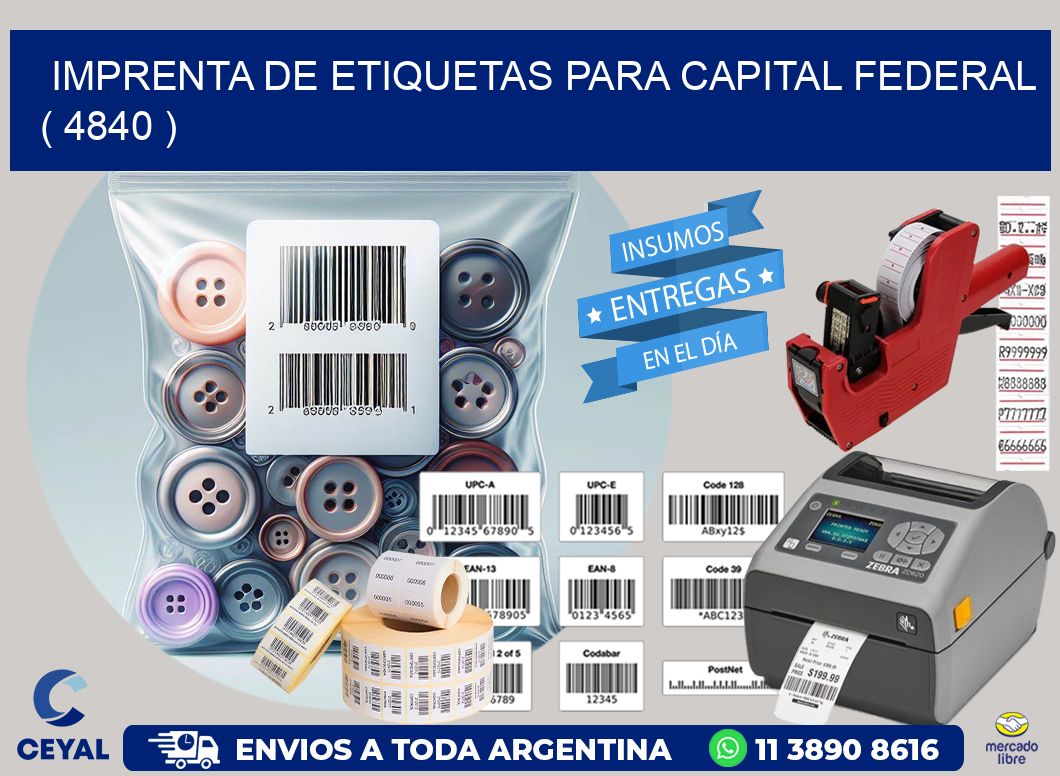 imprenta de etiquetas para capital federal  ( 4840 )