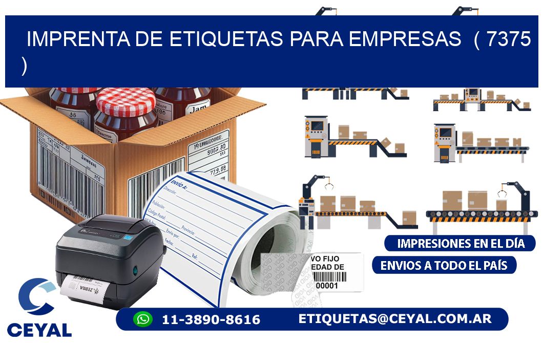 imprenta de etiquetas para empresas  ( 7375 )