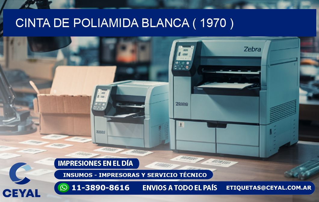 CINTA DE POLIAMIDA BLANCA ( 1970 )