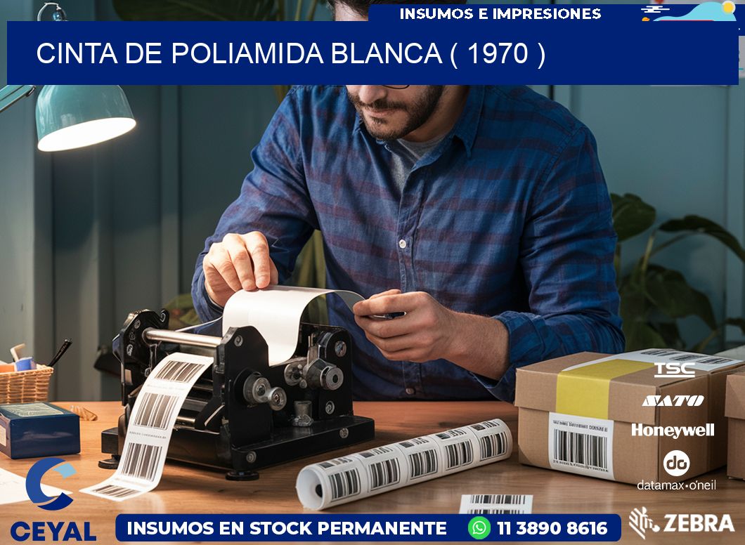 CINTA DE POLIAMIDA BLANCA ( 1970 )