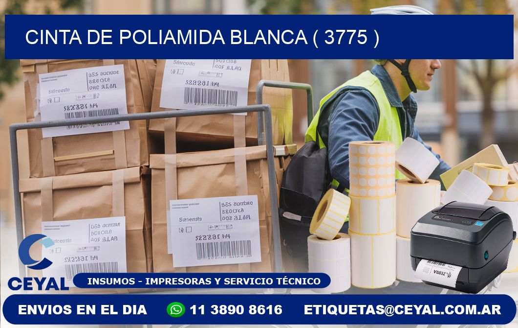 CINTA DE POLIAMIDA BLANCA ( 3775 )