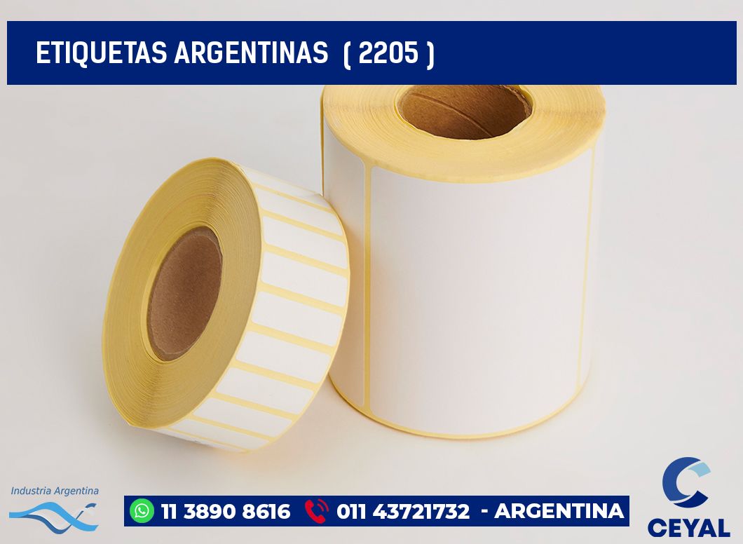 ETIQUETAS ARGENTINAS  ( 2205 )