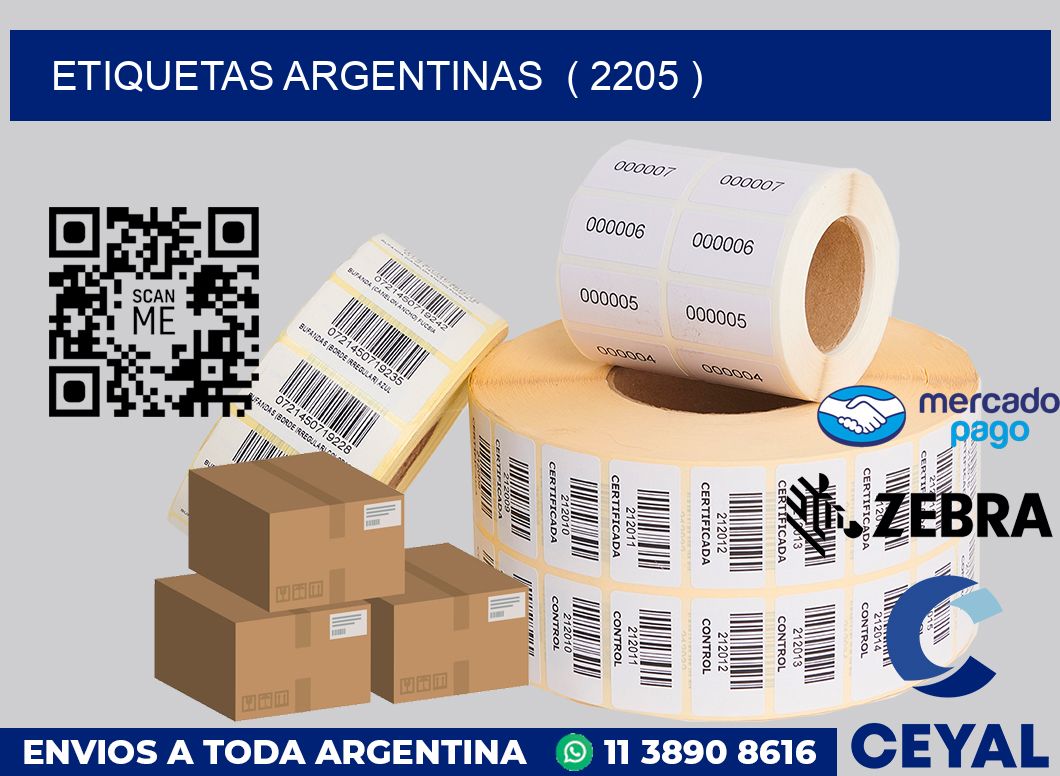 ETIQUETAS ARGENTINAS  ( 2205 )