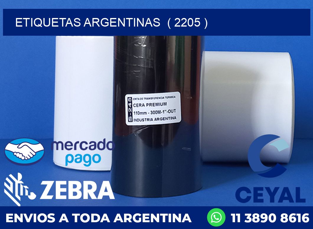 ETIQUETAS ARGENTINAS  ( 2205 )