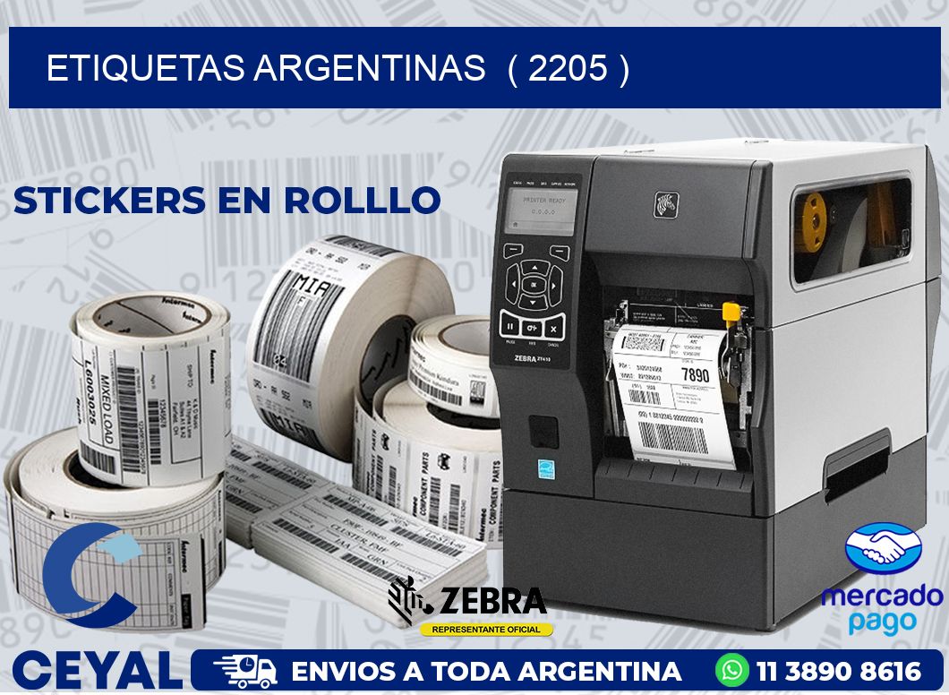 ETIQUETAS ARGENTINAS  ( 2205 )