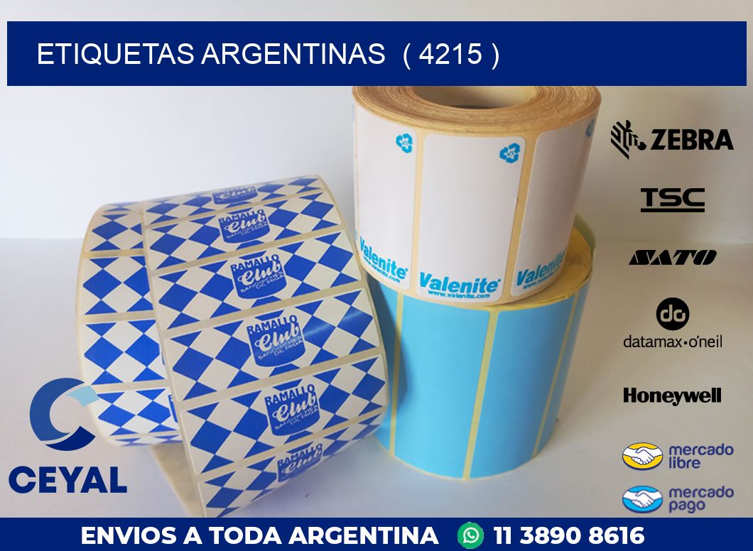 ETIQUETAS ARGENTINAS  ( 4215 )