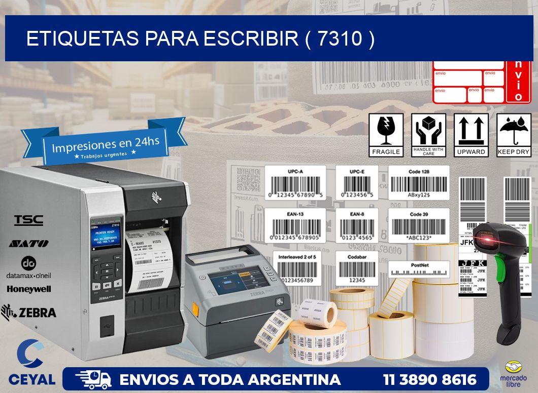 ETIQUETAS PARA ESCRIBIR ( 7310 )