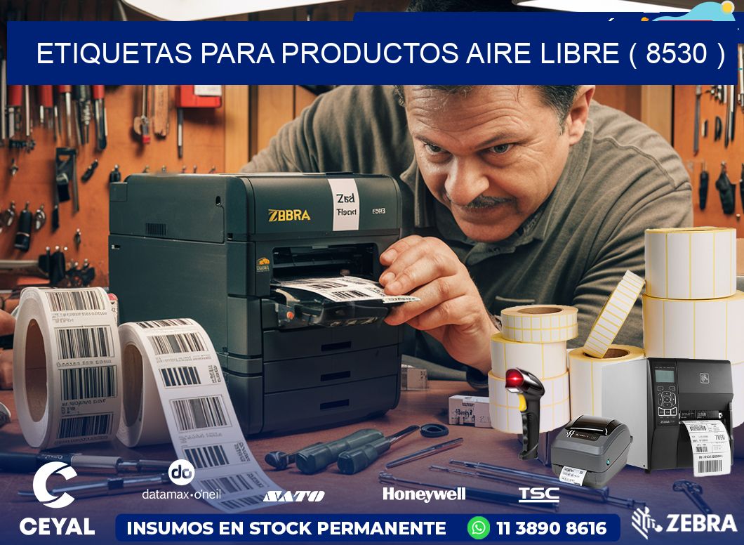 ETIQUETAS PARA PRODUCTOS AIRE LIBRE ( 8530 )