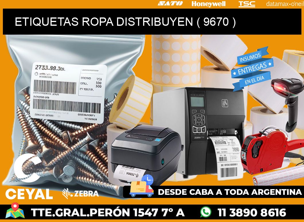 ETIQUETAS ROPA DISTRIBUYEN ( 9670 )