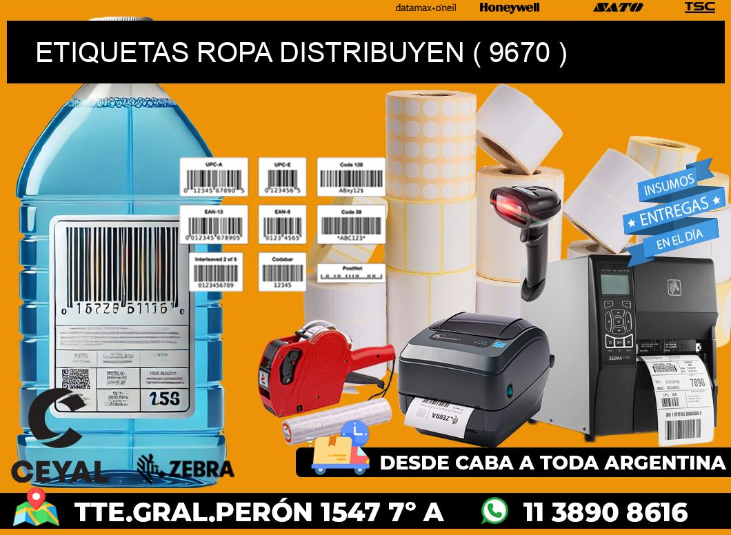 ETIQUETAS ROPA DISTRIBUYEN ( 9670 )