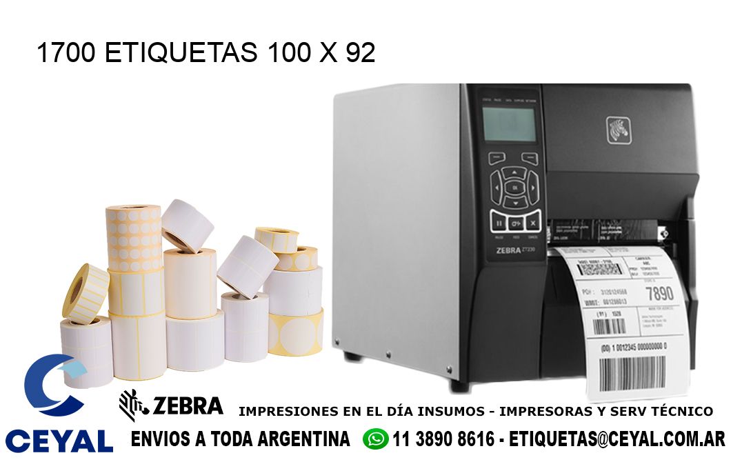 1700 ETIQUETAS 100 x 92