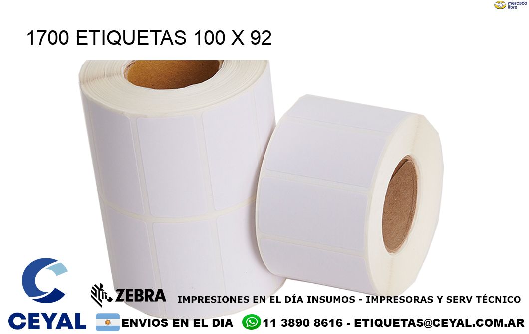 1700 ETIQUETAS 100 x 92