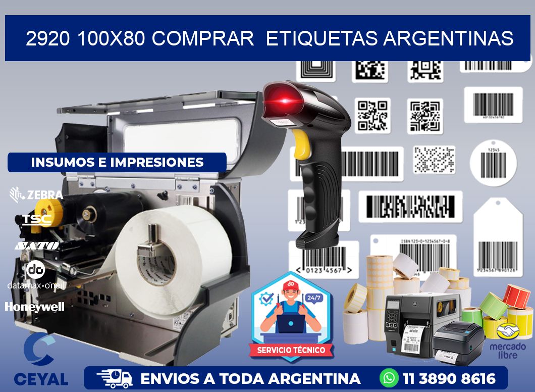 2920 100X80 COMPRAR  ETIQUETAS ARGENTINAS